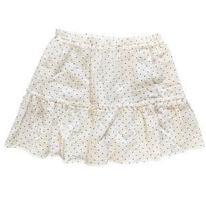LAST Day ✨Le Lis Polka Dot Ruffle Lined Elastic Waist Mini Skirt NEW